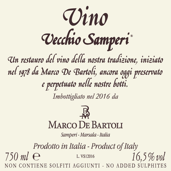 Vecchio Samperi Ventennale kaufen. 🇮🇹 bestellen von Marco De Bartoli im Italien-Shop in der Schweiz einkaufen. Vecchio Samperi Ventennale (Vecchio-Samperi-Vino) Vecchio-Samperi-Vino: Dessertwein kaufen/bestellen online im Italienshop 🇮🇹: Vecchio Samperi Ventennale. Dessertwein kaufen: Vecchio Samperi 1980 Süsswein von Marco De Bartoli. (Schweiz)