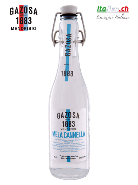 Gazosa 1883 (ohne künstliche Farbstoffe) kaufen. 🇮🇹 20x Apfel-Zimt (Mela-Cannella) bestellen von Gazosa-1883 im Italien-Shop in der Schweiz einkaufen. Gazosa Apfel&Zimt/Mela&Cannella (gazosa1883_gassosa_apfel_zimt_limonade-getraenk) gazosa1883_gassosa_apfel_zimt_limonade-getraenk: 20x Apfel-Zimt (Mela-Cannella) Gassosa, Gasosa, Gazosa, Gazzosa kaufen/bestellen online im Italienshop 🇮🇹: Gazosa Apfel&Zimt/Mela&Cannella. Süssgetränk «Gazosa 1883» kaufen (diverse Aromen) von Gazosa-1883. Gazosa1883MC Fr. 90.00 (Schweiz)